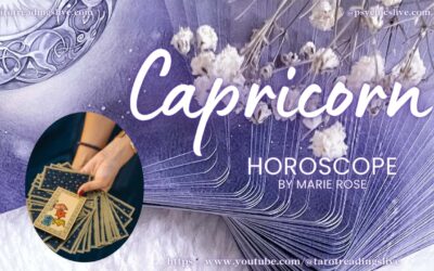 Capricorn Horoscope |Psychic Messages from the Universe